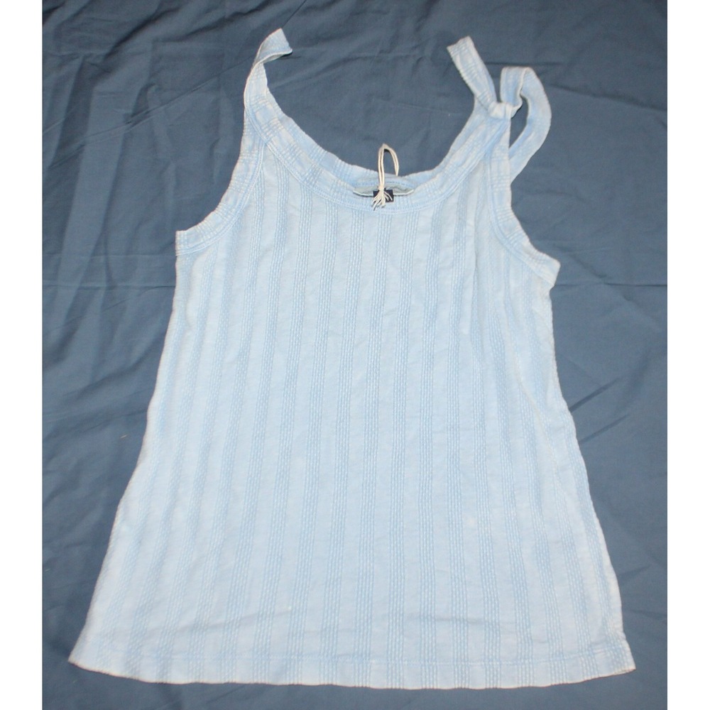 Universal thread Women's Tank top Slim Fit Pullover Scoop neck blue Size XS